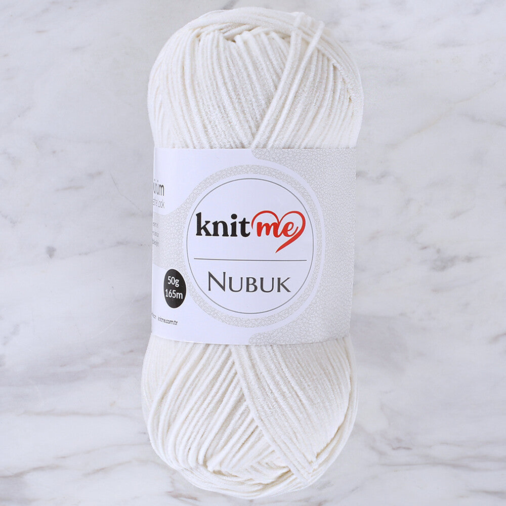 Knit Me Nubuk Knitting Yarn, Cream - 502
