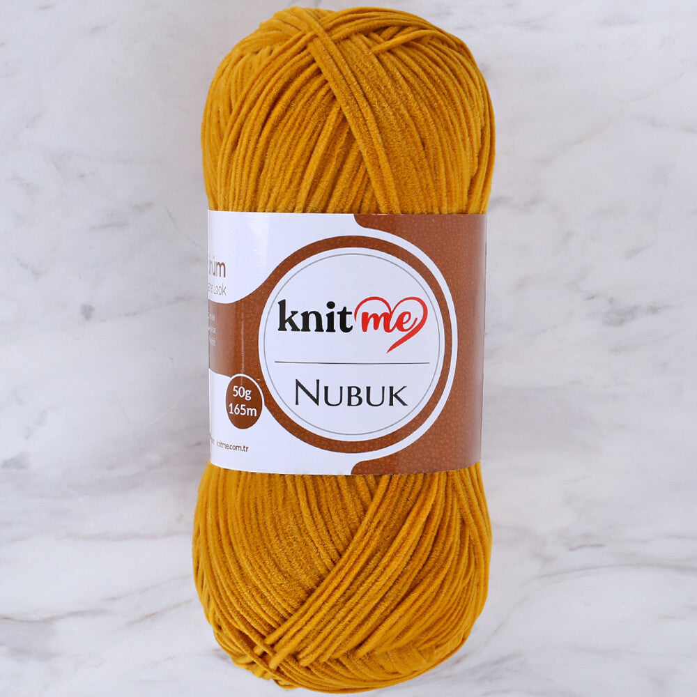 Knit Me Nubuk Knitting Yarn, Brown - 6379