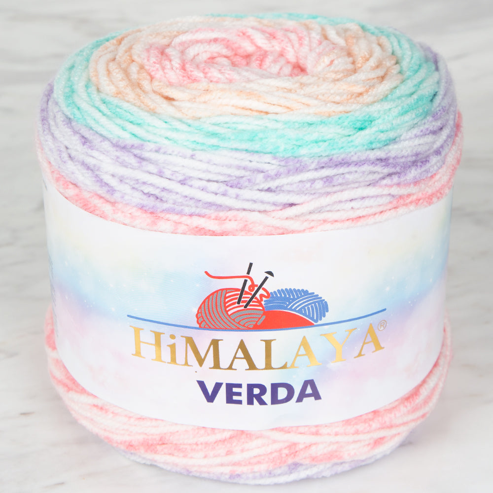 Himalaya Verda Knitting Yarn , Variegated  - 1048 - 01