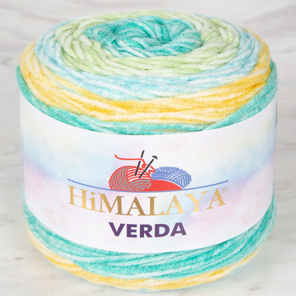 Himalaya Verda Knitting Yarn , Variegated  - 1048 - 02