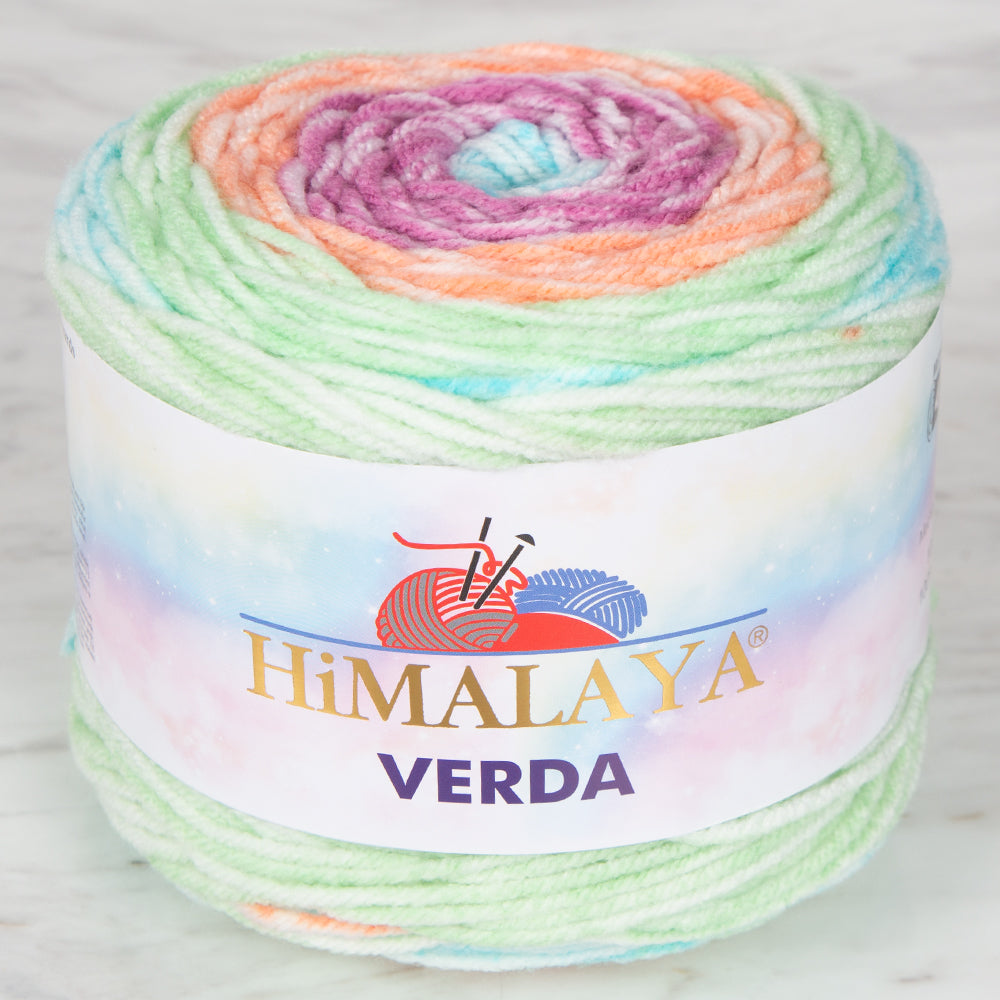 Himalaya Verda Knitting Yarn , Variegated  - 1048 - 03