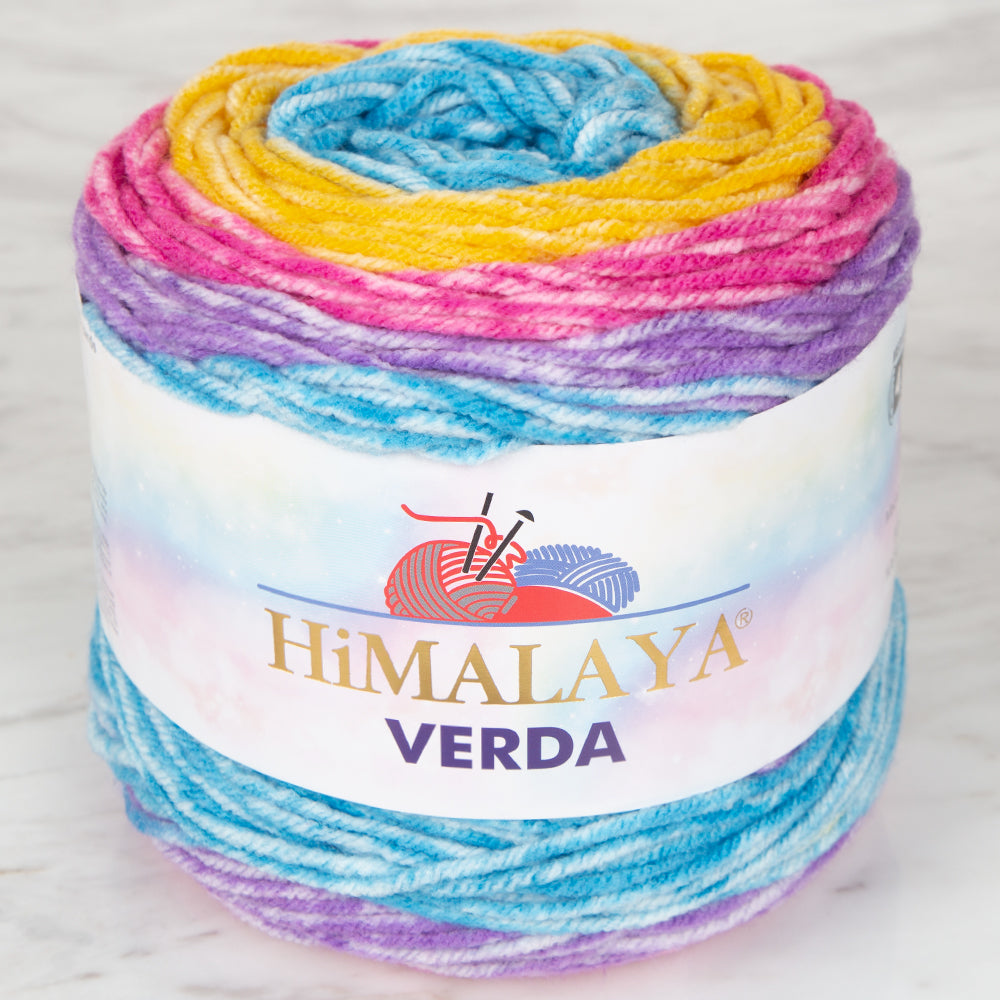 Himalaya Verda Knitting Yarn , Variegated  - 1048 - 05