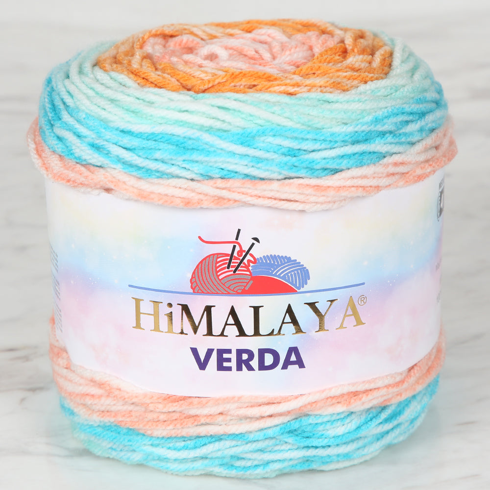 Himalaya Verda Knitting Yarn , Variegated  - 1048 - 07