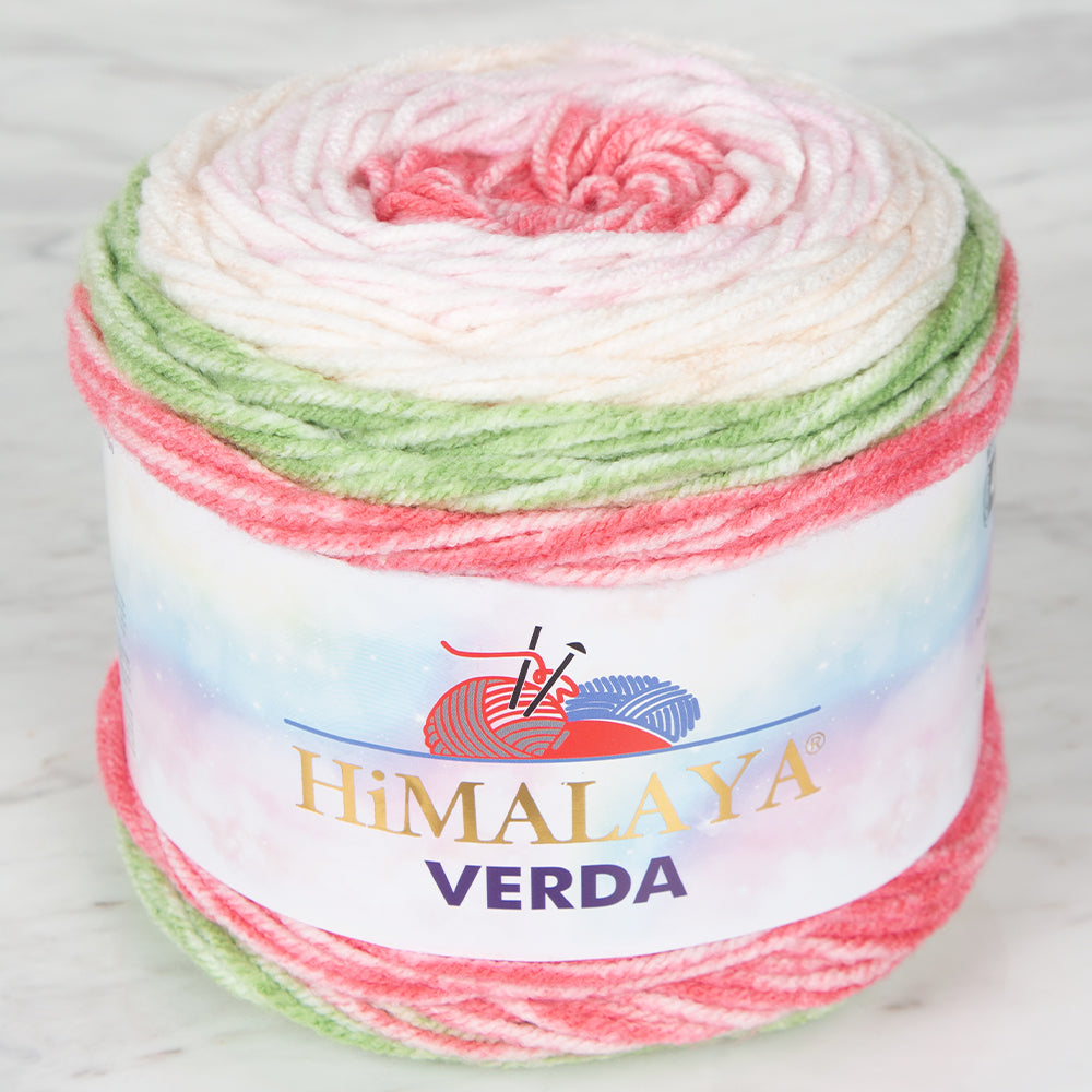 Himalaya Verda Knitting Yarn , Variegated  - 1048 - 08