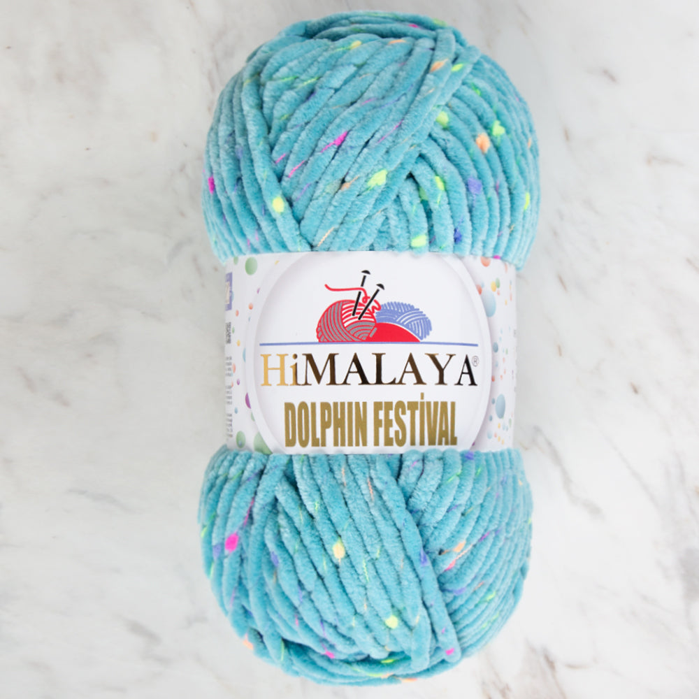 Himalaya Dolphin Festival Knitting Yarn, Turquoise - 81115