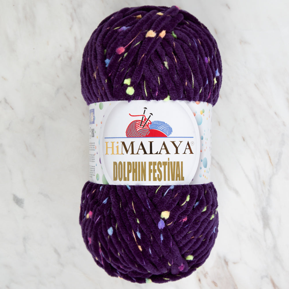 Himalaya Dolphin Festival Knitting Yarn, eggplant purple - 81128