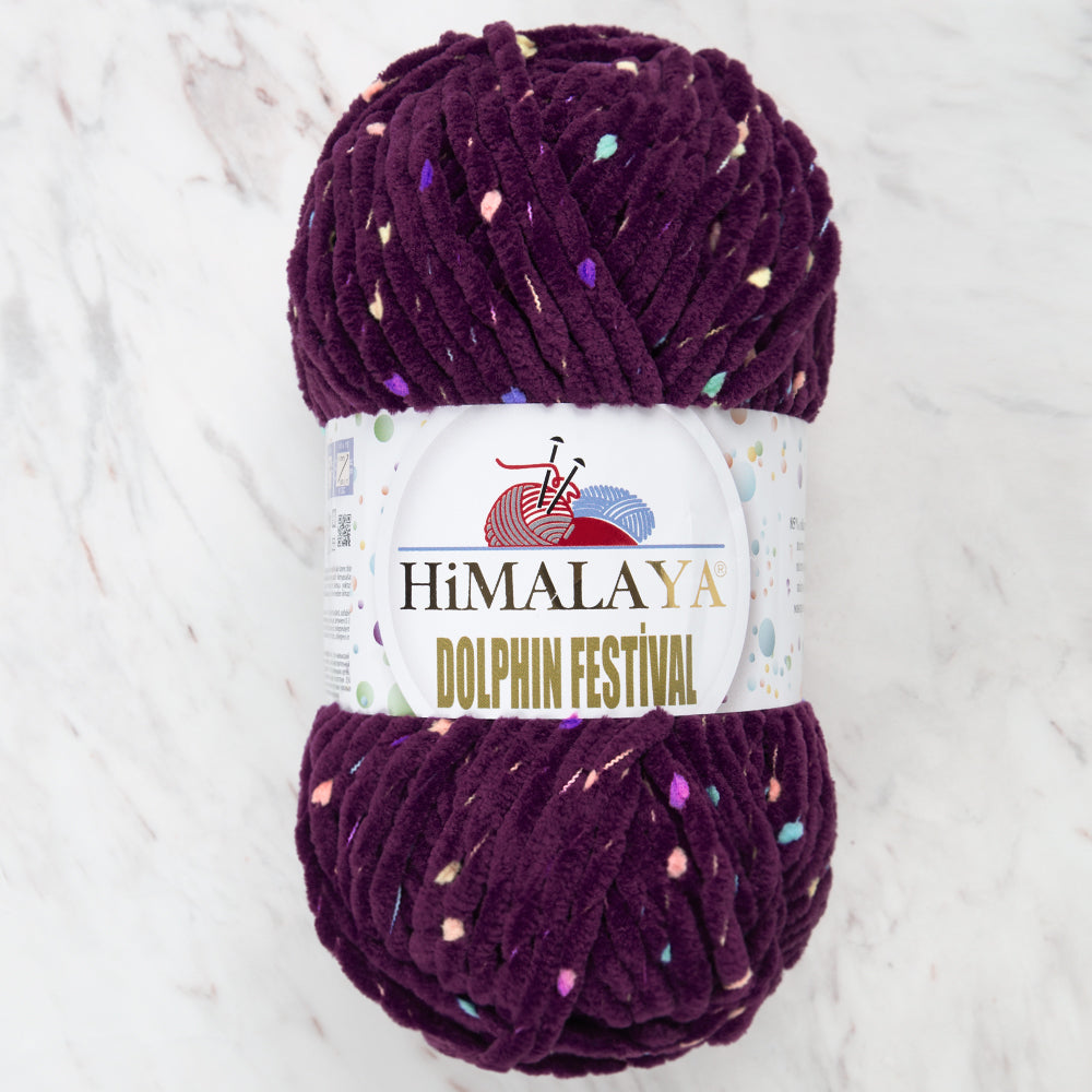 Himalaya Dolphin Festival Knitting Yarn, Purple - 81139