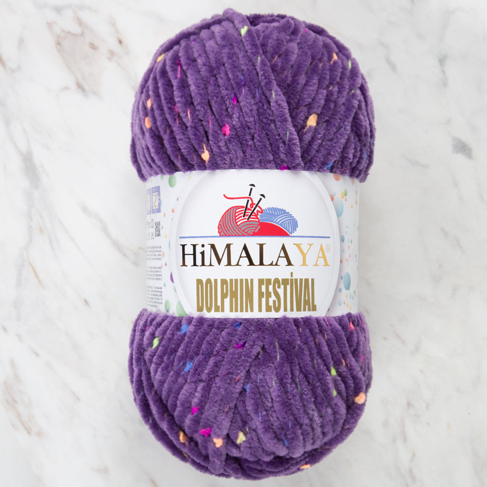 Himalaya Dolphin Festival Knitting Yarn, Purple - 81140