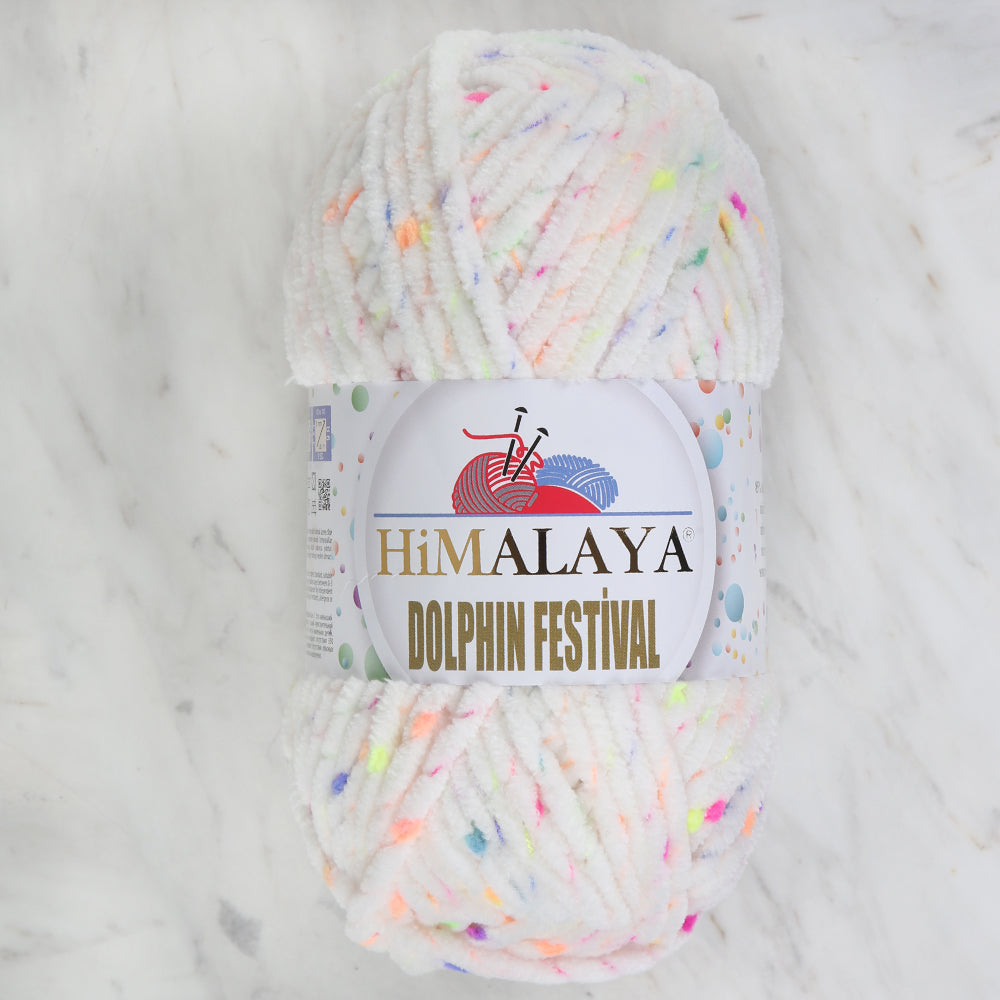 Himalaya Dolphin Festival Knitting Yarn, White - 81163