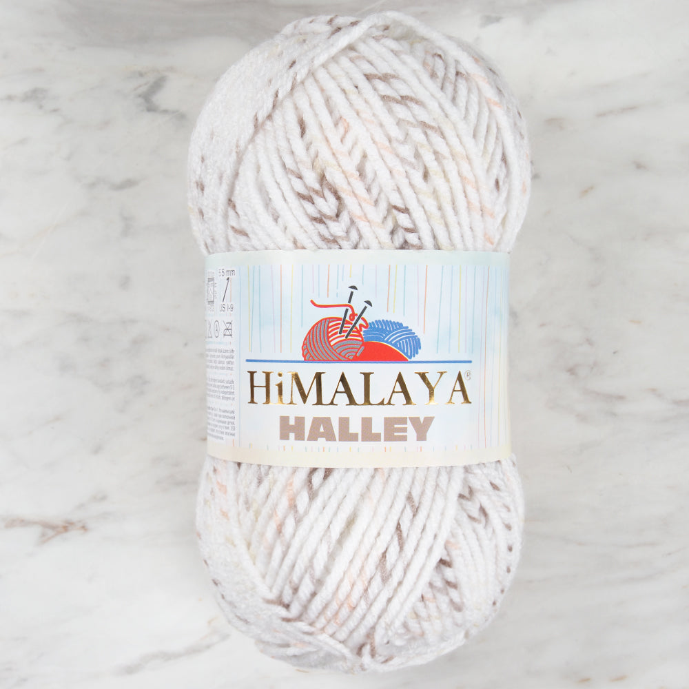 Himalaya Halley Hand Knitting Yarn, White - 78014