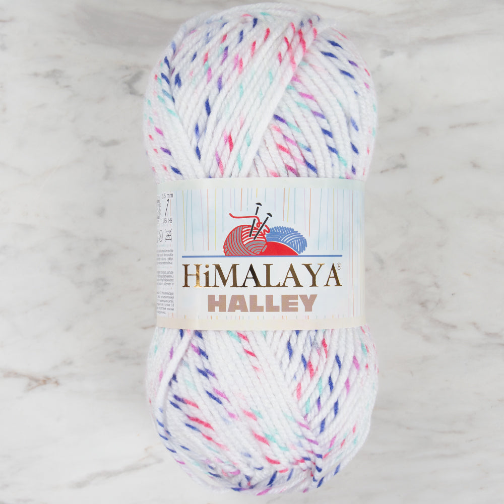 Himalaya Halley Hand Knitting Yarn, White - 78016