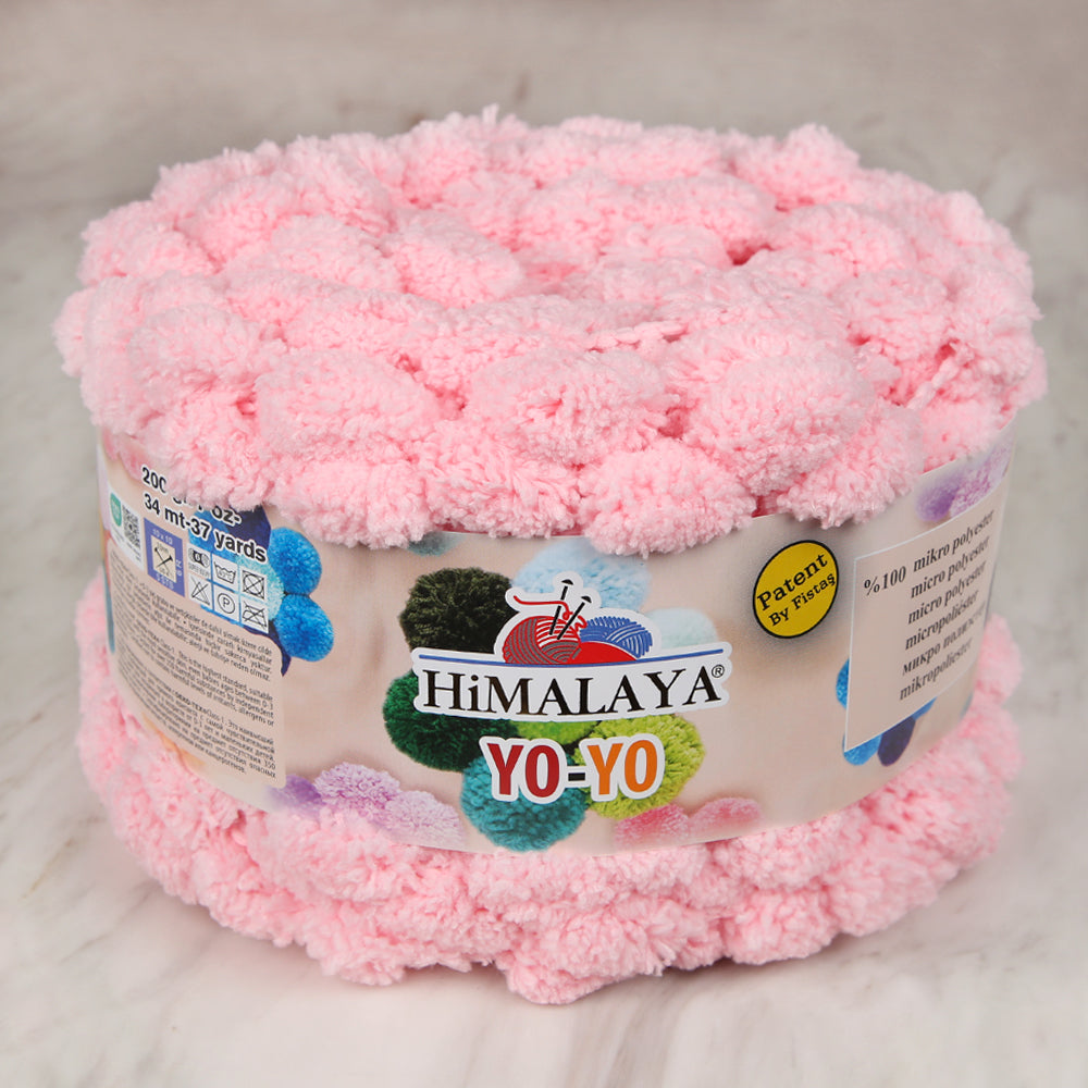 Himalaya Yo-Yo Colors Hand Knitting Yarn , Baby Pink - 82107