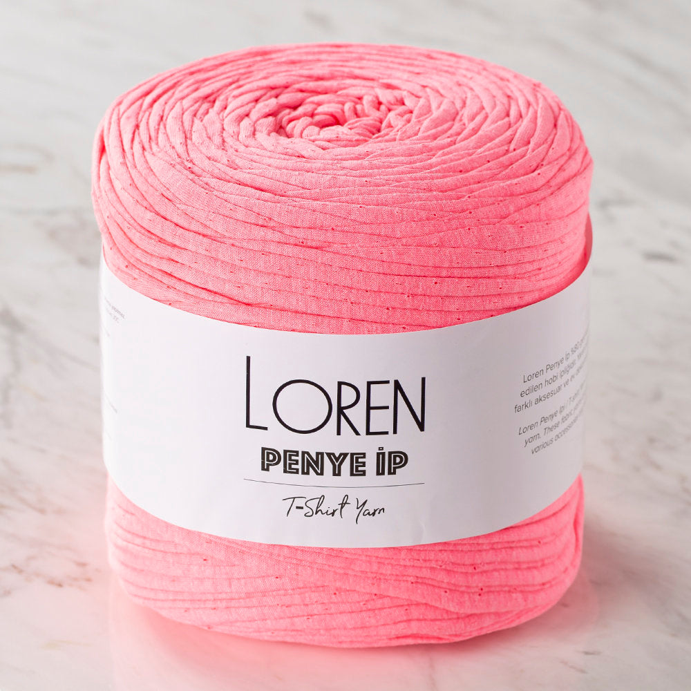 Loren T-shirt Yarn, Neon Pink - 9