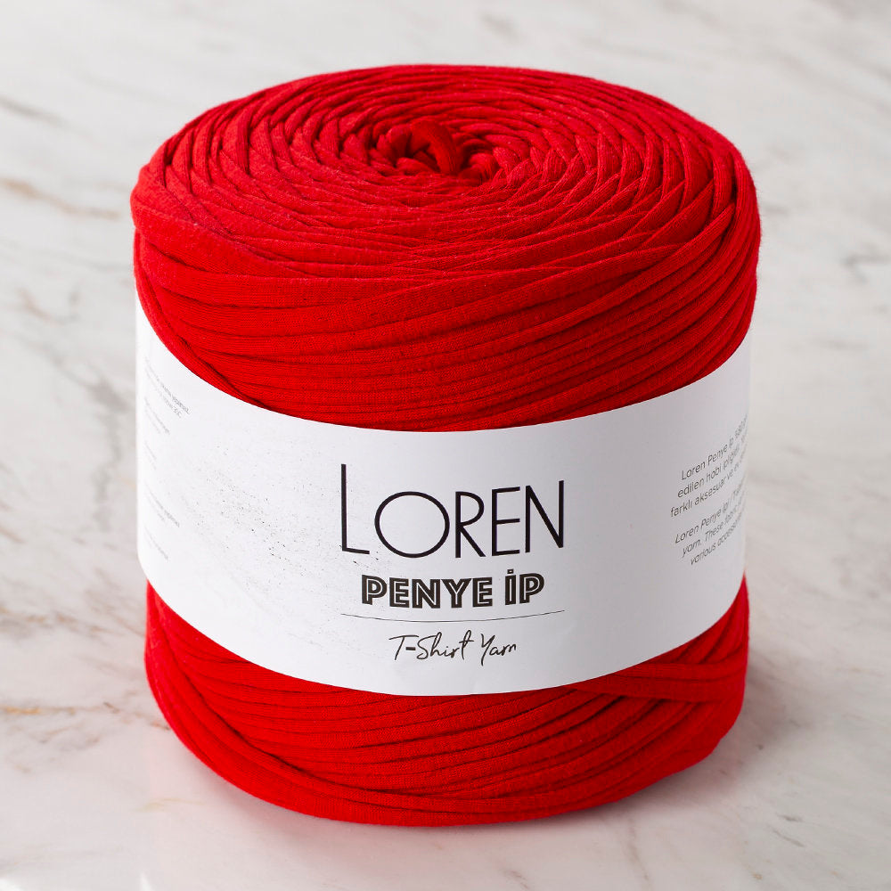 Loren T-shirt Yarn, Red - 11