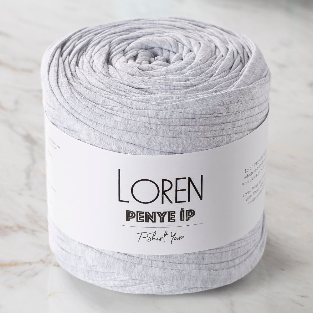Loren T-shirt Yarn, Light Heather Grey - 24
