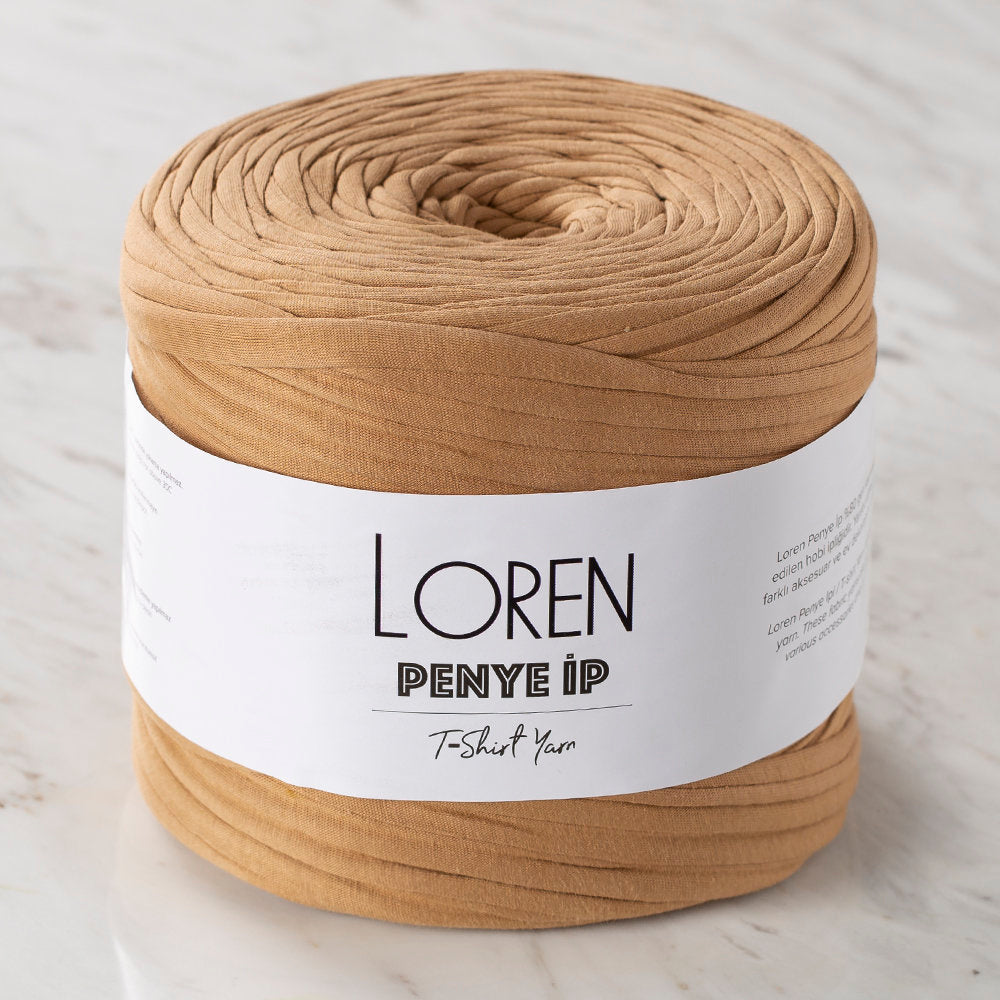 Loren T-shirt Yarn, Beige - 28