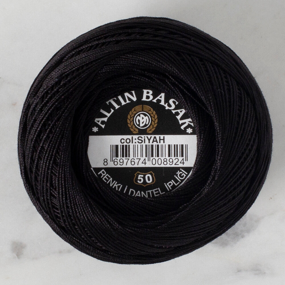 Altinbasak No: 50 Lace Thead Ball, Black - Black