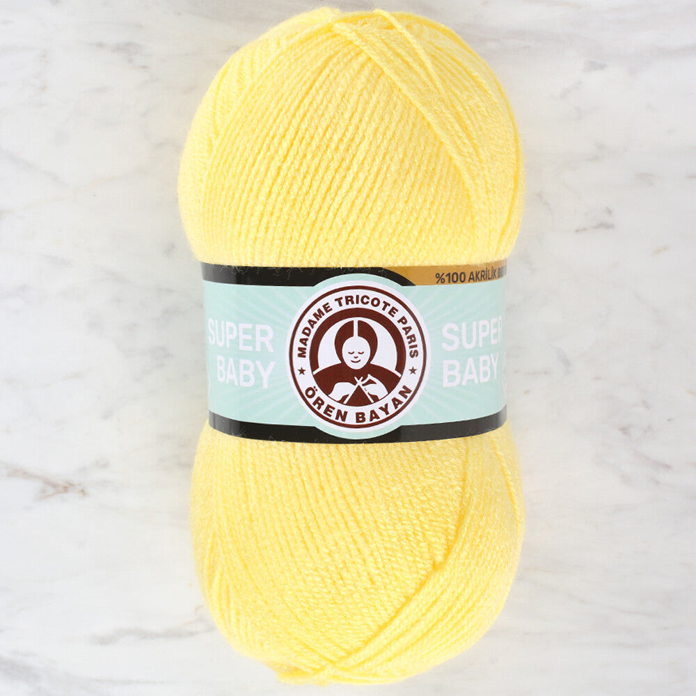 Madame Tricote Paris Super Baby Yarn, Yellow  - 028