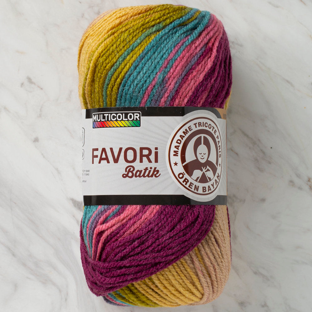 Madame Tricote Paris Favori Batik Knitting Yarn, Variegated - 900