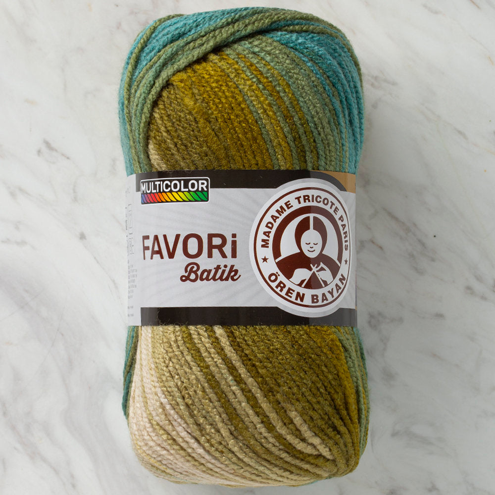 Madame Tricote Paris Favori Batik Knitting Yarn, Variegated - 905