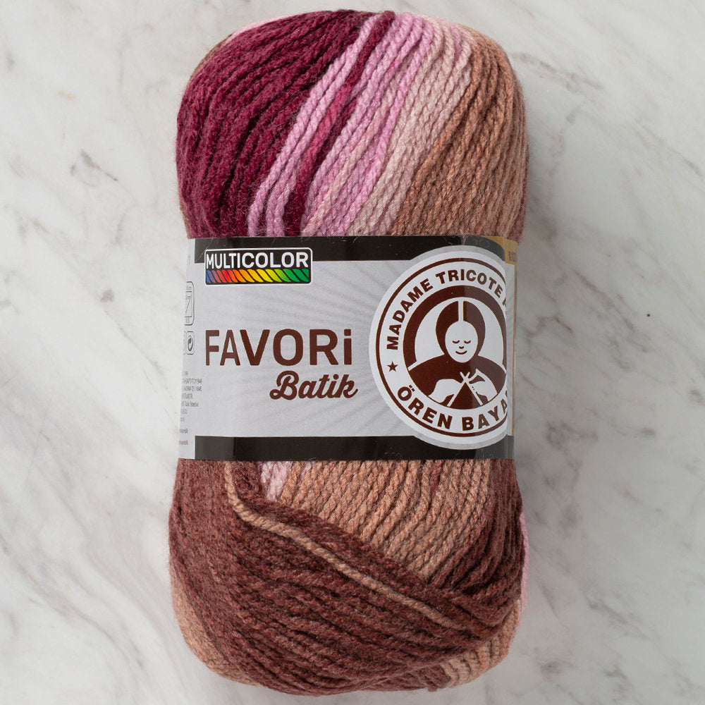 Madame Tricote Paris Favori Batik Knitting Yarn, Variegated - 906