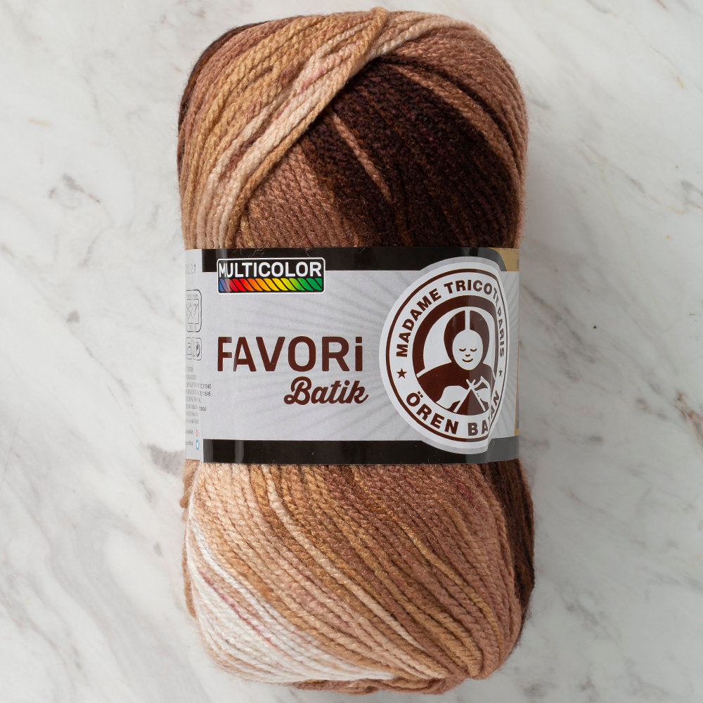 Madame Tricote Paris Favori Batik Knitting Yarn, Variegated - 911