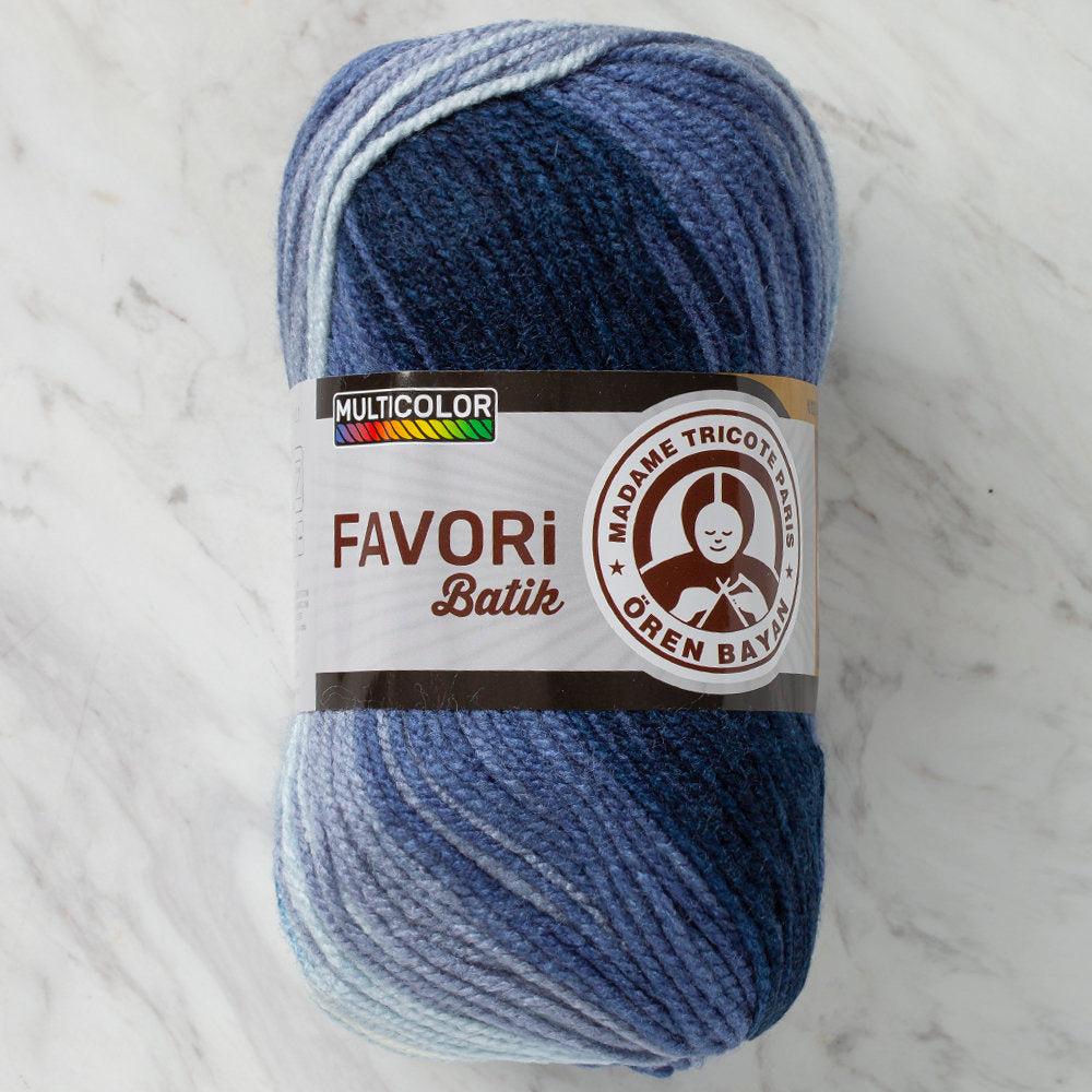 Madame Tricote Paris Favori Batik Knitting Yarn, Variegated - 913