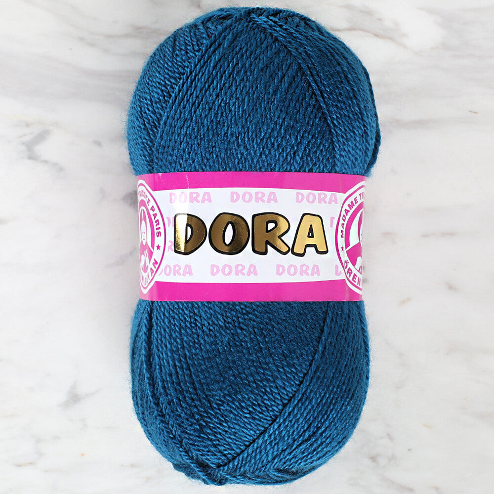 Madame Tricote Paris Dora Yarn, Petrol Blue - 101