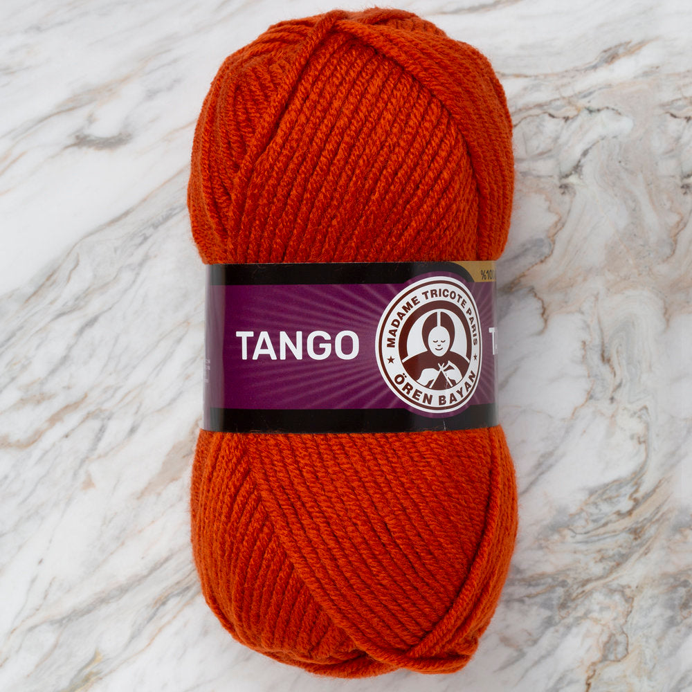 Madame Tricote Paris Tango/Tanja Knitting Yarn, Brick Red - 107