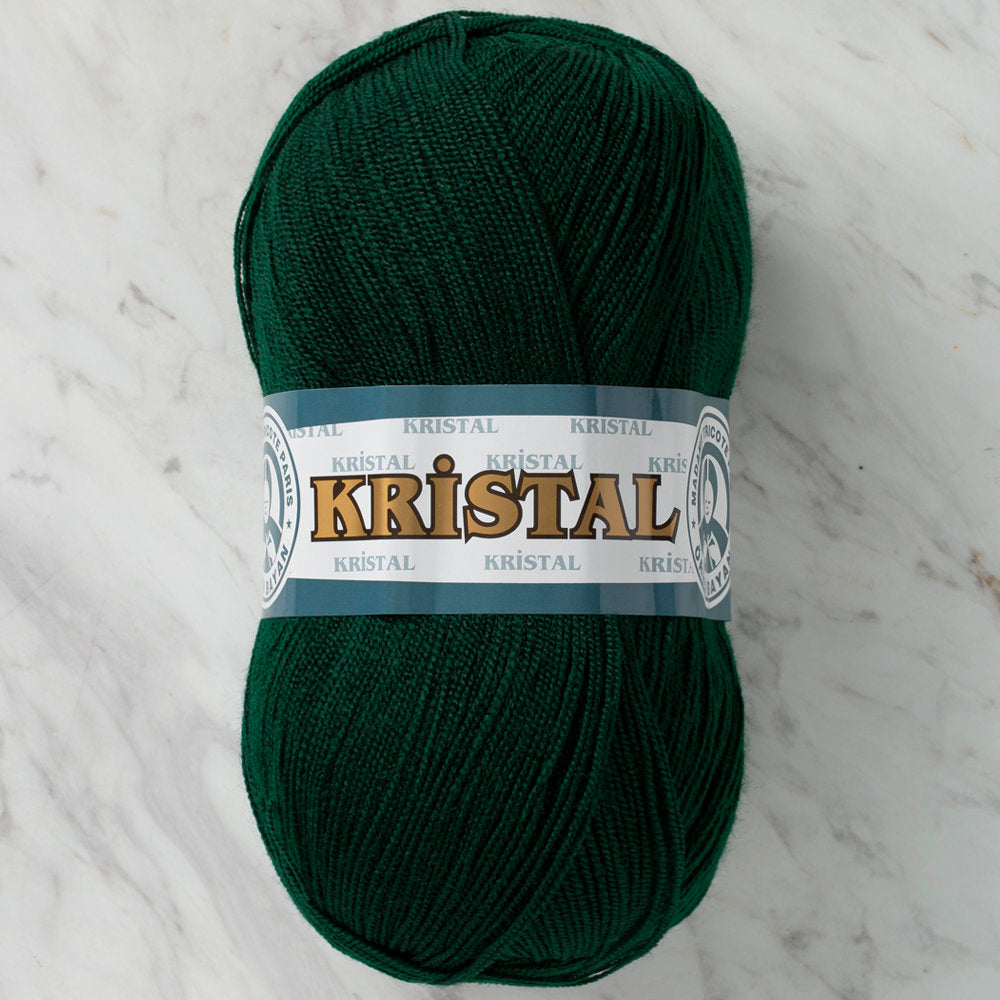 Madame Tricote Paris Kristal Yarn, Dark Green - 088