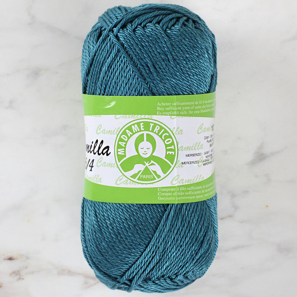 Madame Tricote Paris Camilla 50gr Yarn, Petrol Blue - 4936