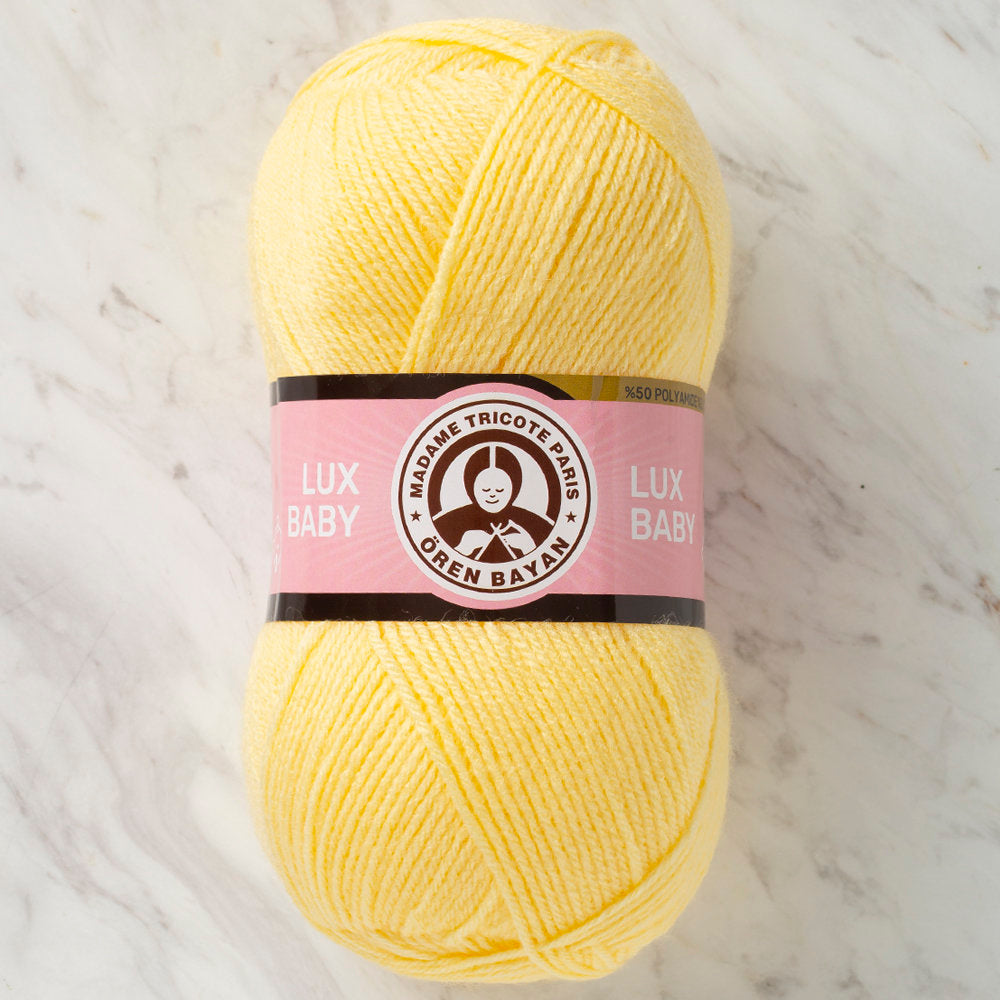 Madame Tricote Paris Lux Baby Knitting Yarn, Yellow - 027