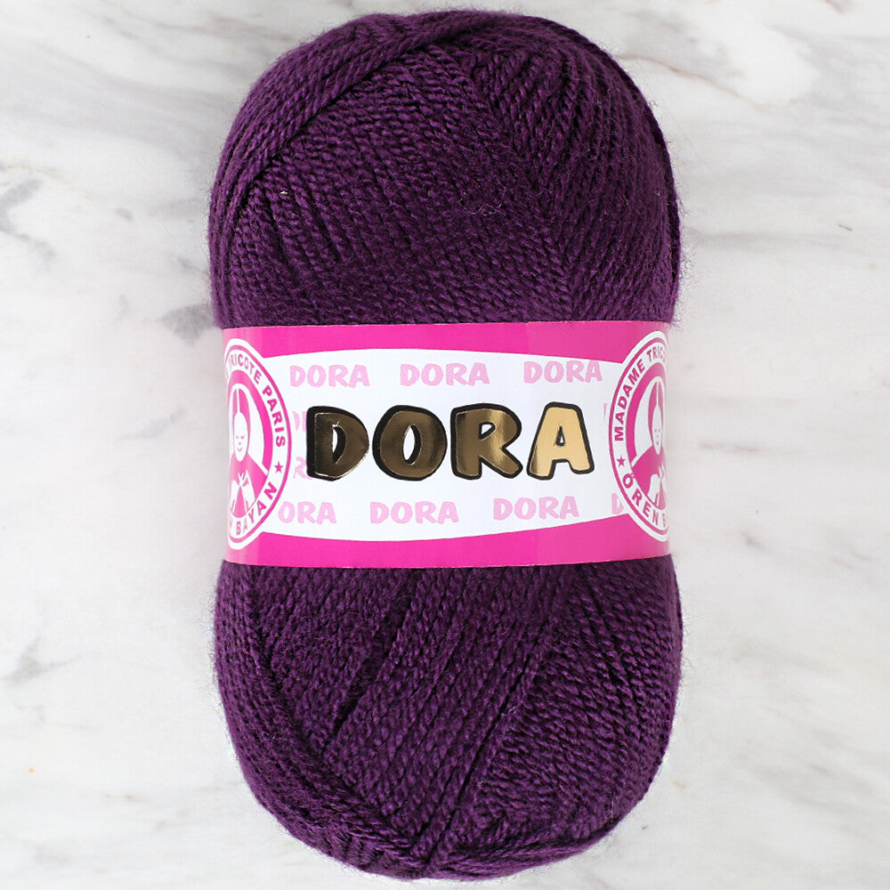 Madame Tricote Paris Dora Yarn, Aubergine - 060