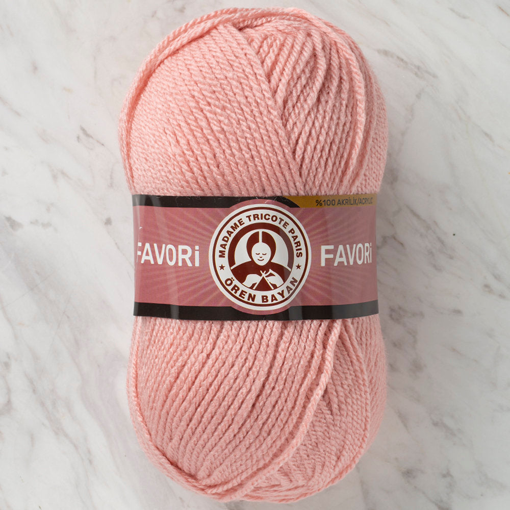 Madame Tricote Paris Favori Knitting Yarn, Light Pink - 001