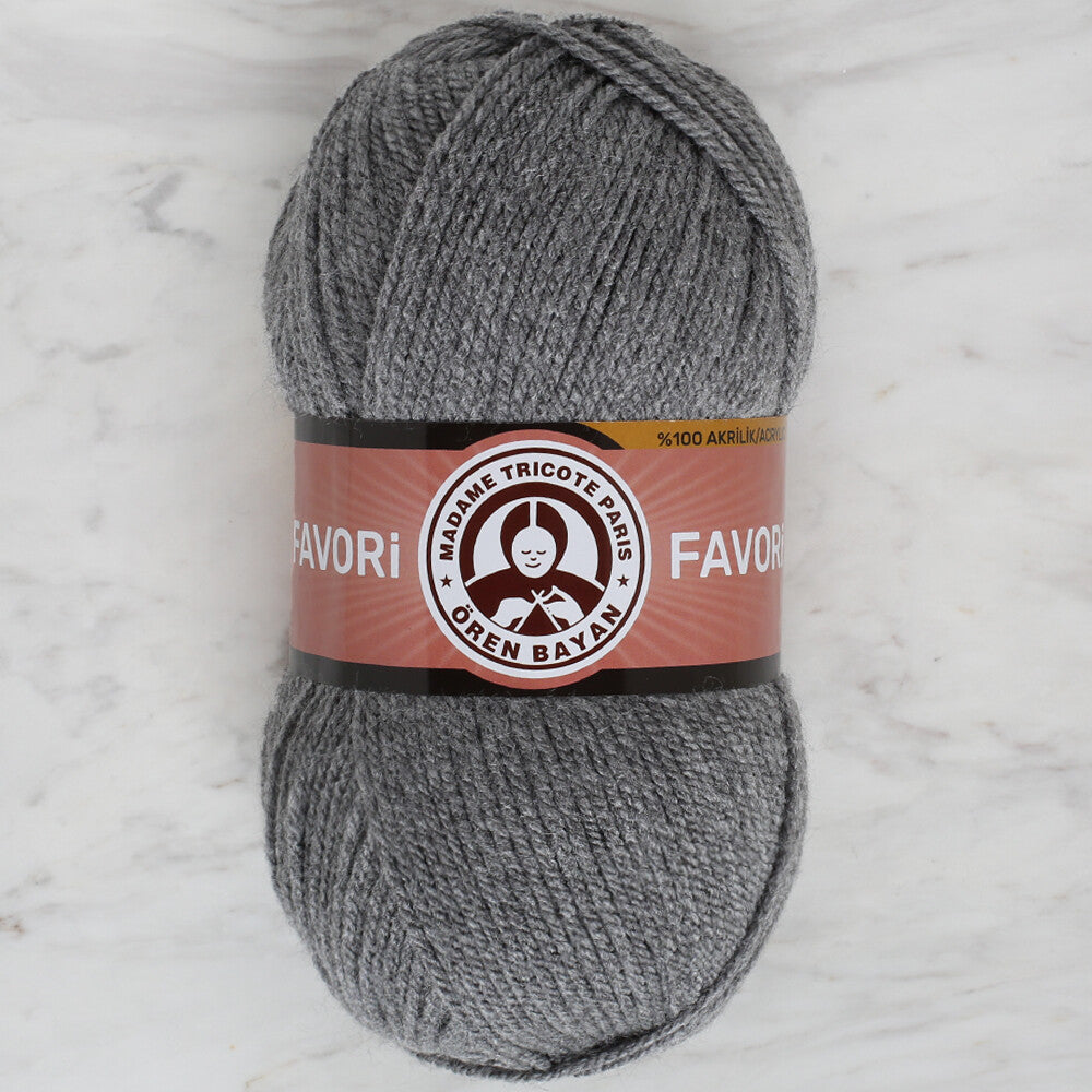 Madame Tricote Paris Favori Knitting Yarn, Grey- 008