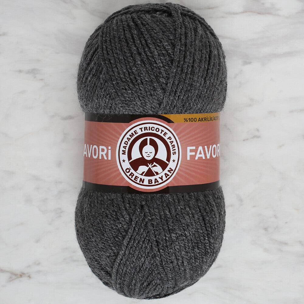 Madame Tricote Paris Favori Knitting Yarn, Dark Grey - 009