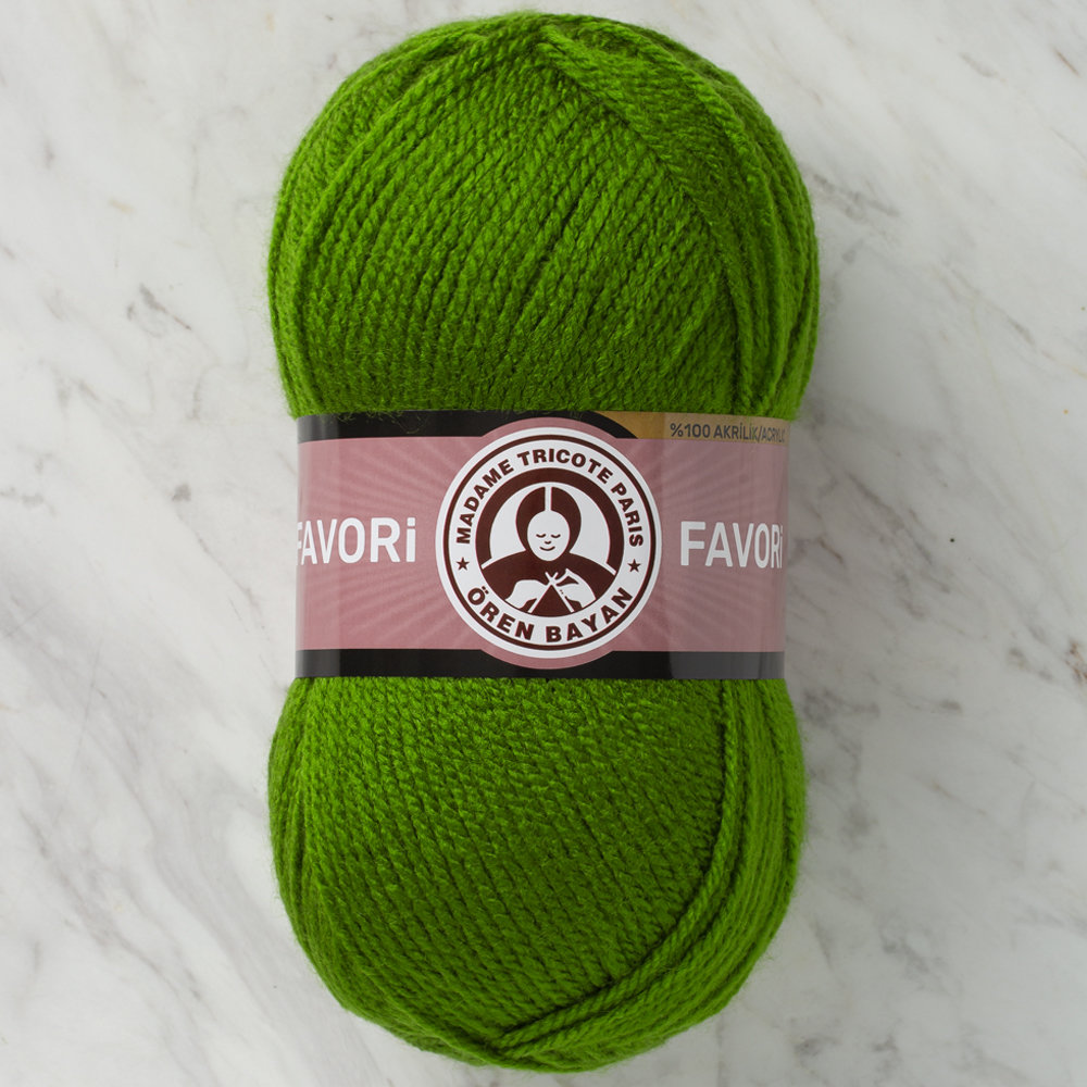Madame Tricote Paris Favori Knitting Yarn, Green - 087