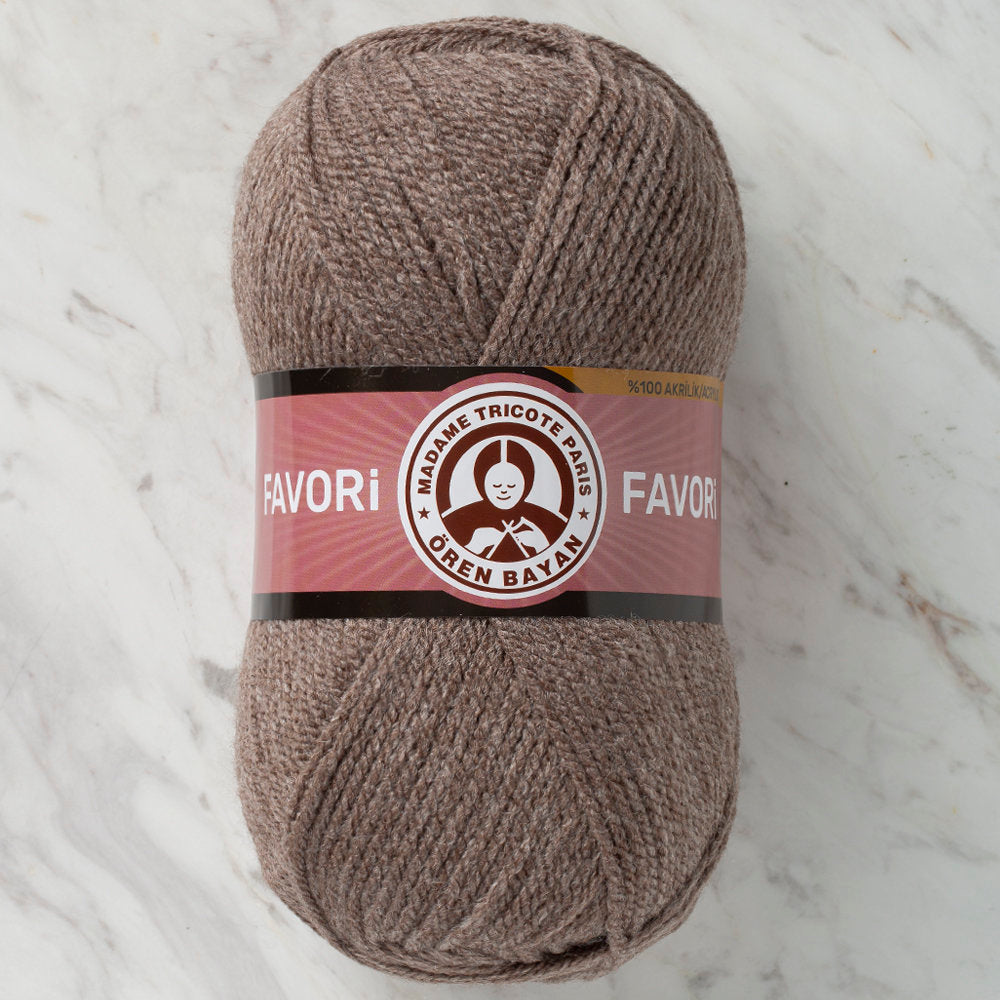 Madame Tricote Paris Favori Knitting Yarn, Brown - 014