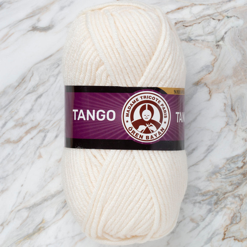 Madame Tricote Paris Tango/Tanja Knitting Yarn, Ecru - 004