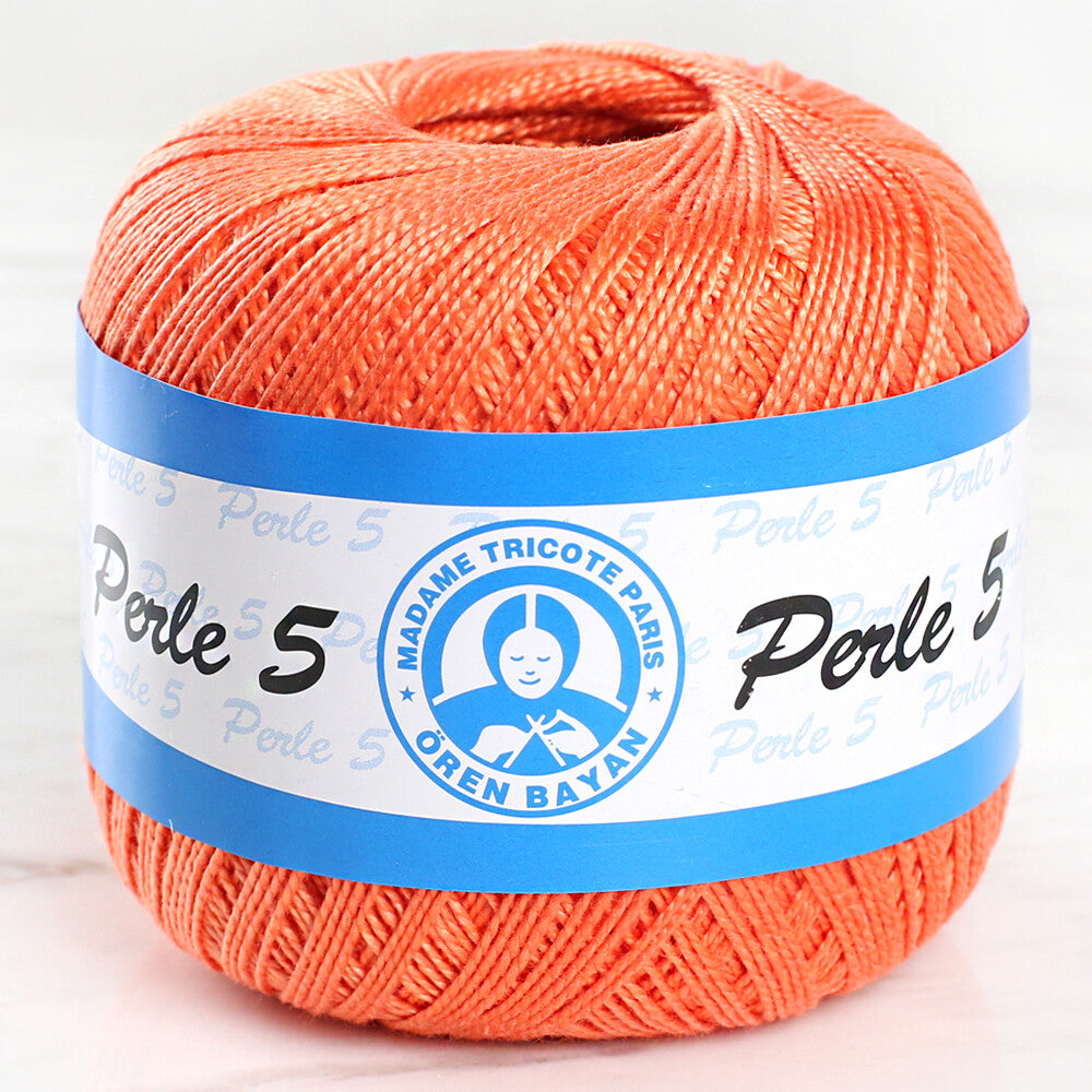 Madame Tricote Paris 5/2 Perle No:5 Lace Thread, Orange - 5608
