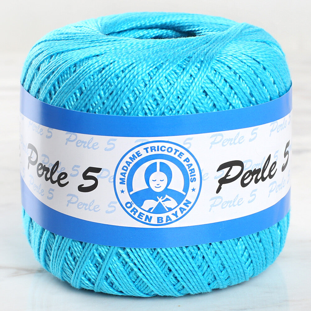 Madame Tricote Paris 5/2 Perle No:5 Lace Thread, Turqouise - 53845