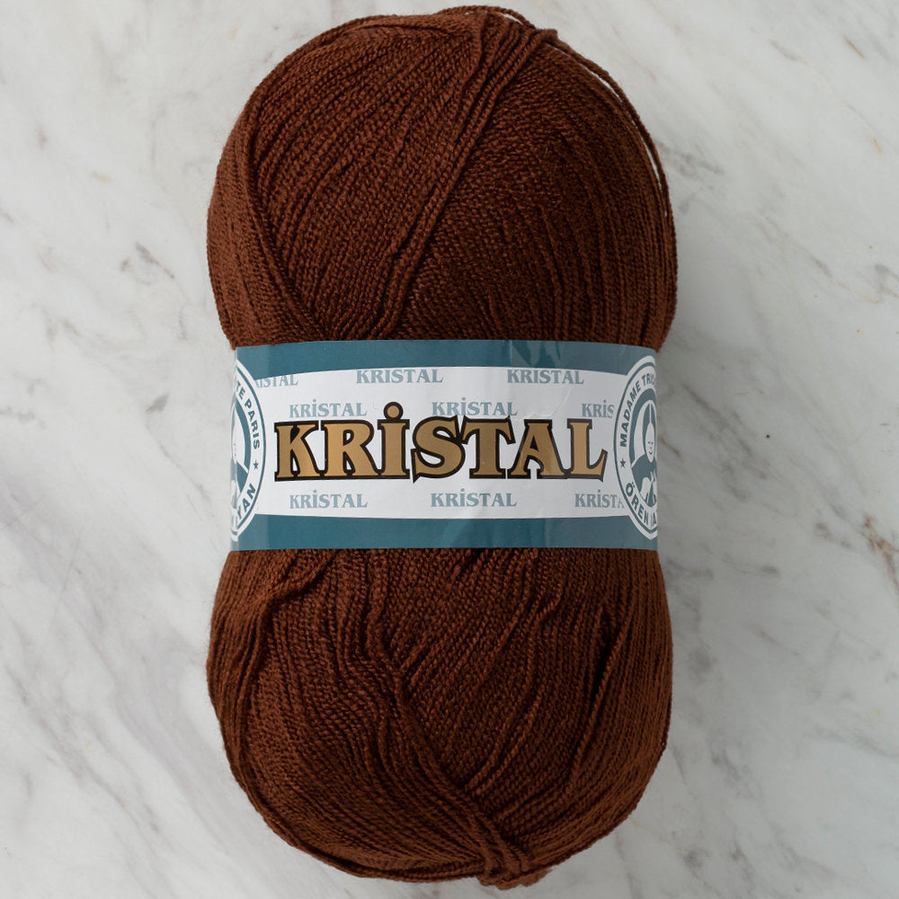 Madame Tricote Paris Kristal Yarn, Dark Brown - 083