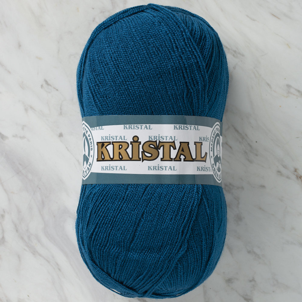 Madame Tricote Paris Kristal Yarn, Petrol Blue - 101