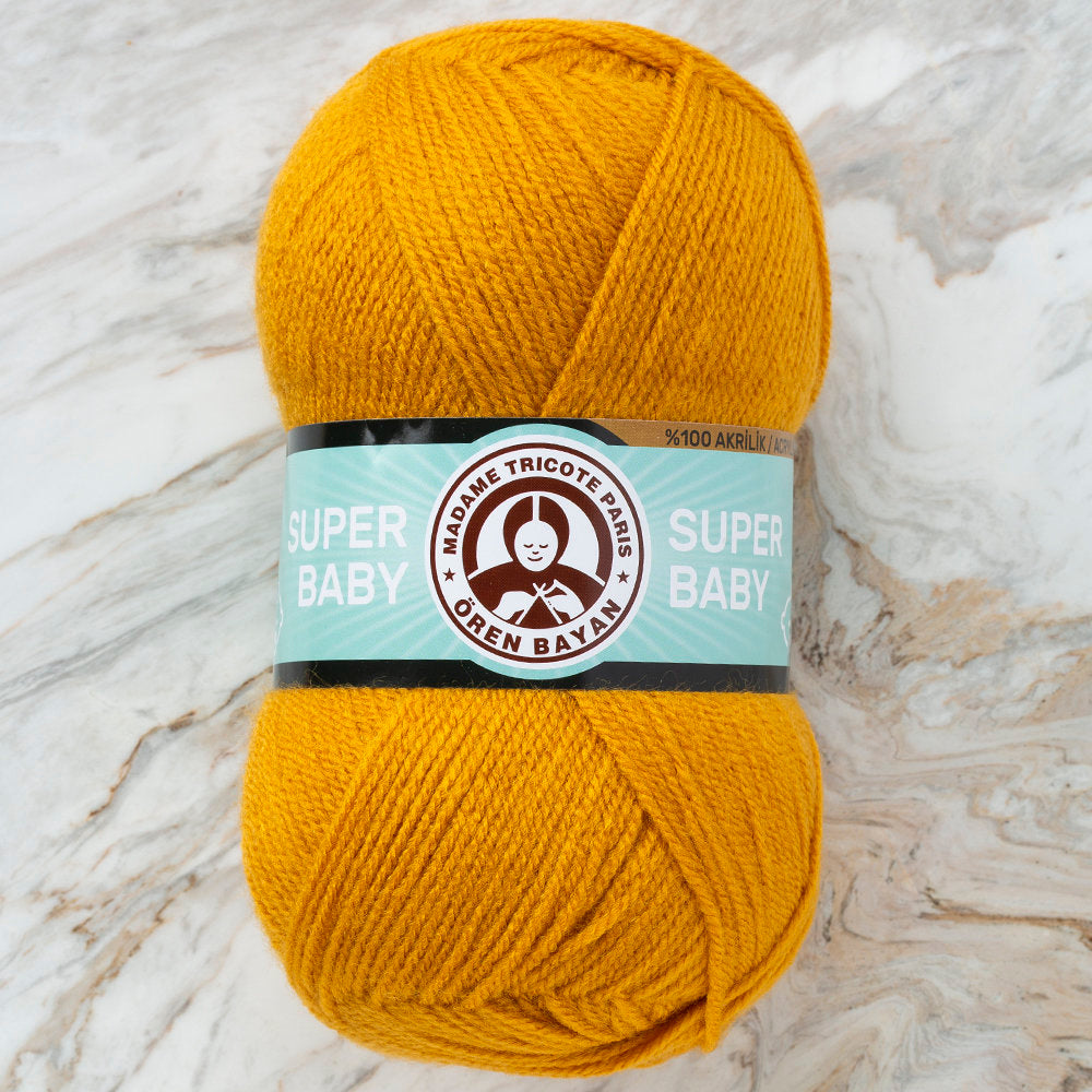 Madame Tricote Paris Super Baby Yarn, Mustard Yellow - 115