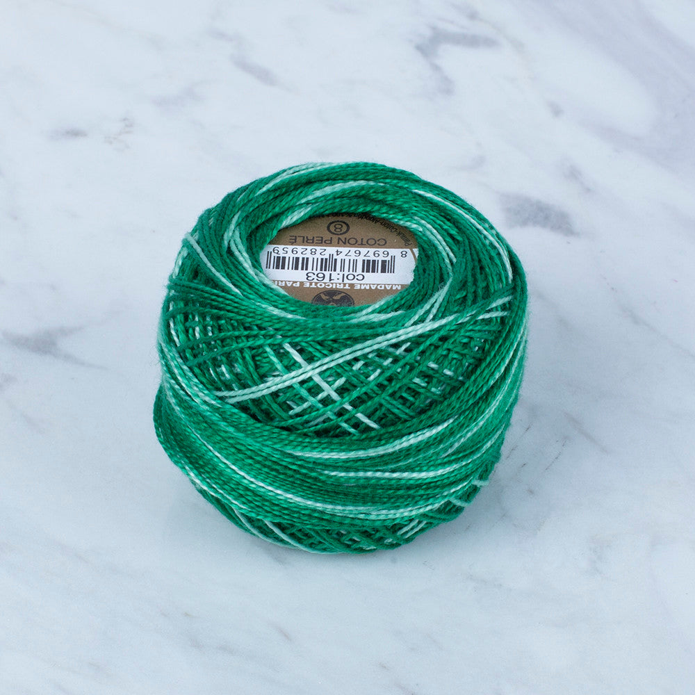 Madame Tricote Paris Koton Perle No: 8 Embroidery Thread, Variegated- 163