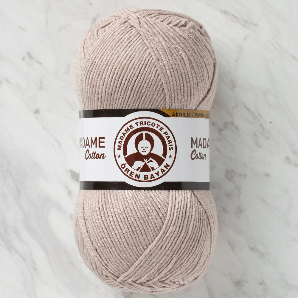 Madame Tricote Paris Madame Cotton Yarn, Beige - 004