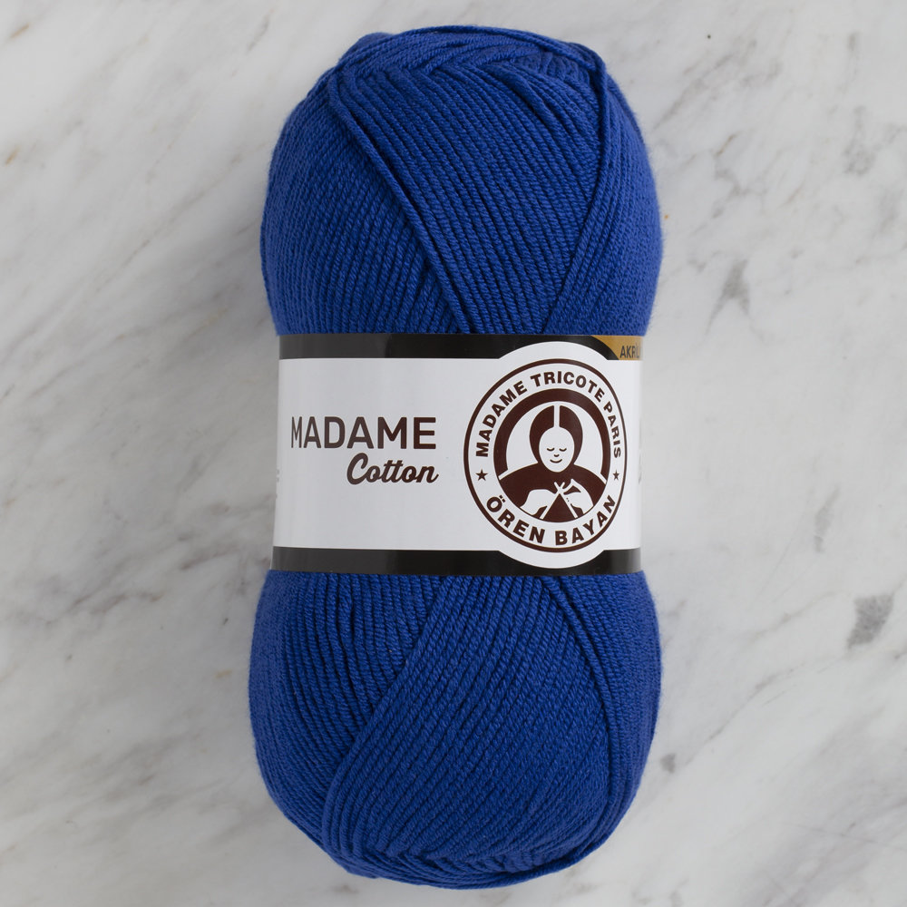 Madame Tricote Paris Madame Cotton Yarn, Dark Blue - 12