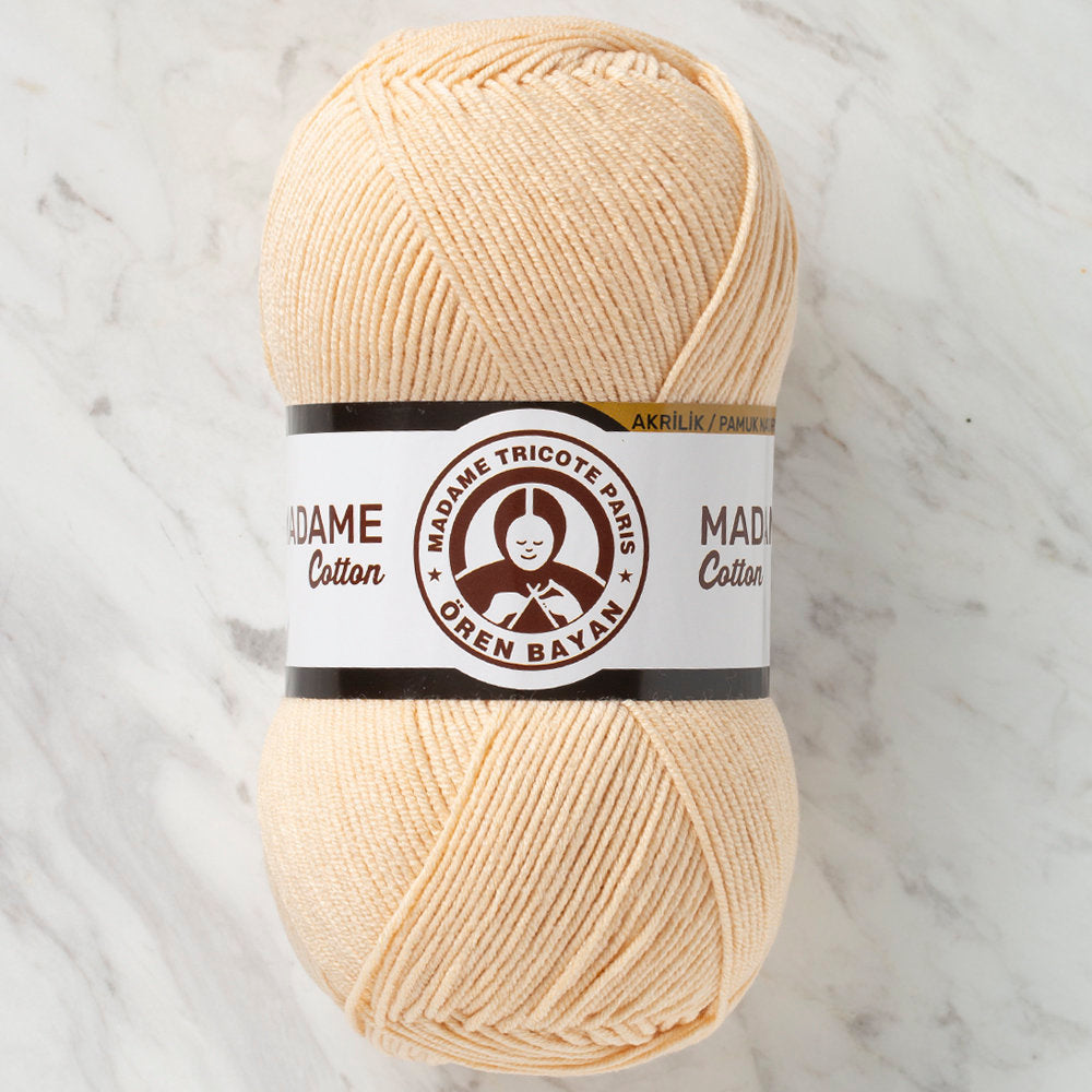 Madame Tricote Paris Madame Cotton Yarn, Cream - 029