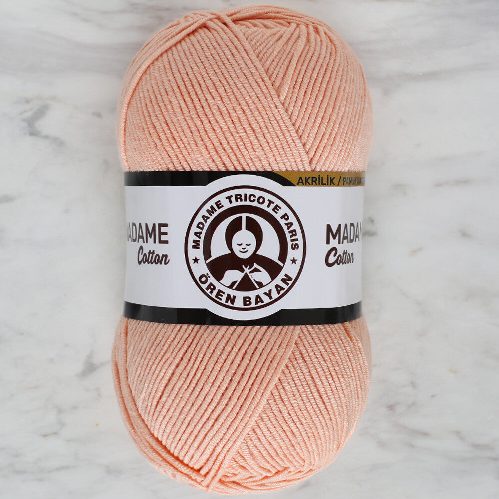 Madame Tricote Paris Madame Cotton Yarn, Pinkish Orange - 035