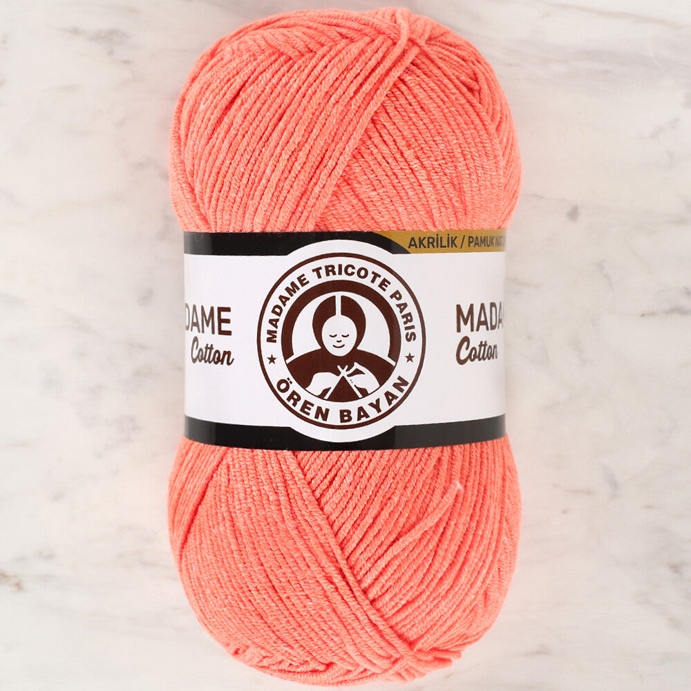 Madame Tricote Paris Madame Cotton Yarn, Orange - 038